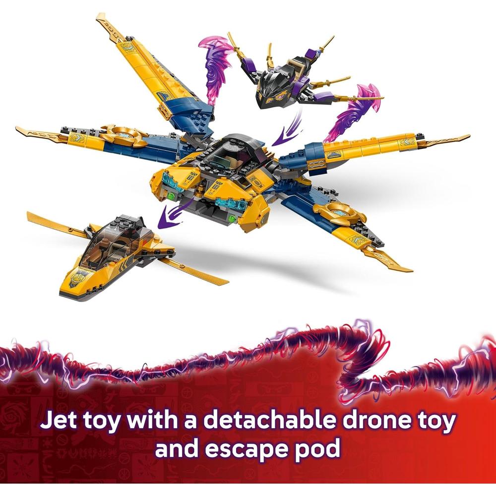 LEGO NINJAGO SUPER STORM JET DE RAS Y ARIN CON DRON Y 3 MINIFIGURAS - 3