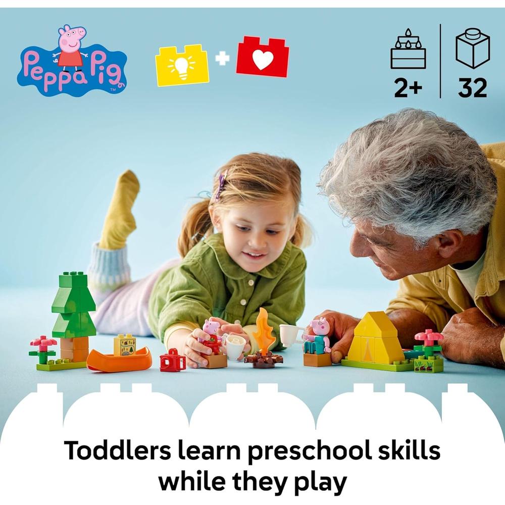 LEGO DUPLO PEPPA PIG VIAJE DE CAMPAMENTO, JUGUETE SENSORIAL EDUCATIVO - 2