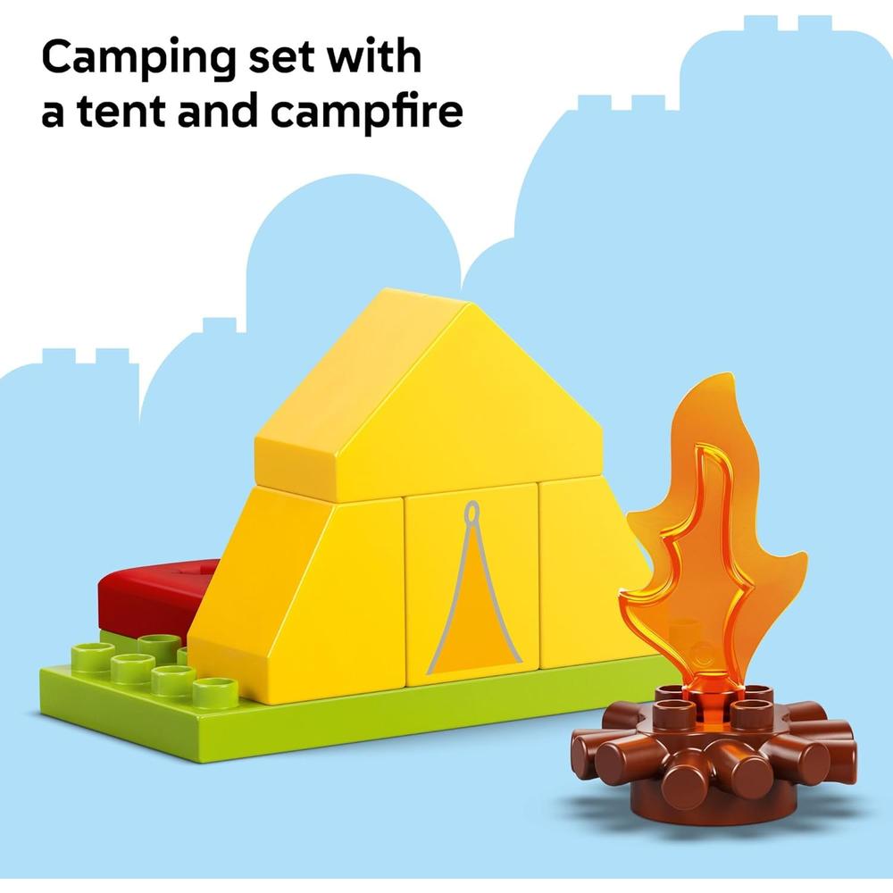 LEGO DUPLO PEPPA PIG VIAJE DE CAMPAMENTO, JUGUETE SENSORIAL EDUCATIVO - 4
