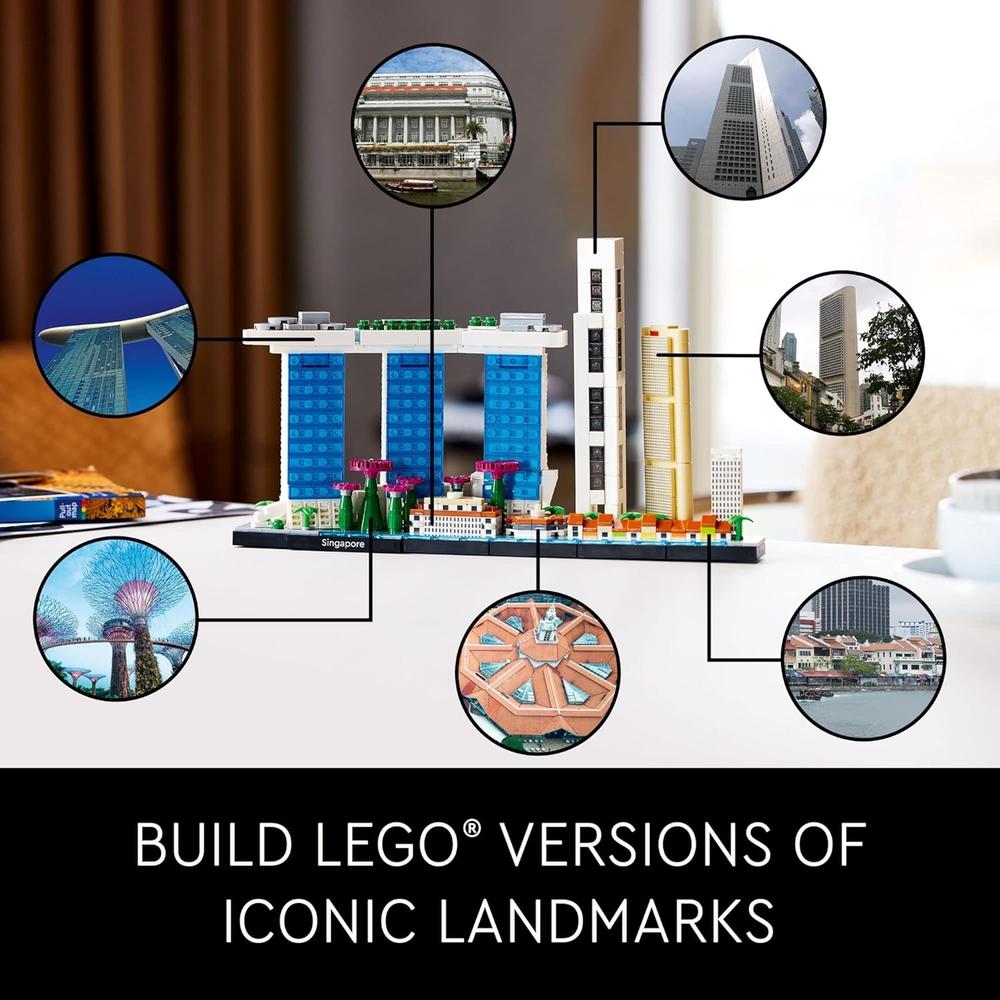 LEGO ARCHITECTURE SINGAPUR COLECCIÓN SKYLINE SET DECORATIVO PARA ADULTOS - 3