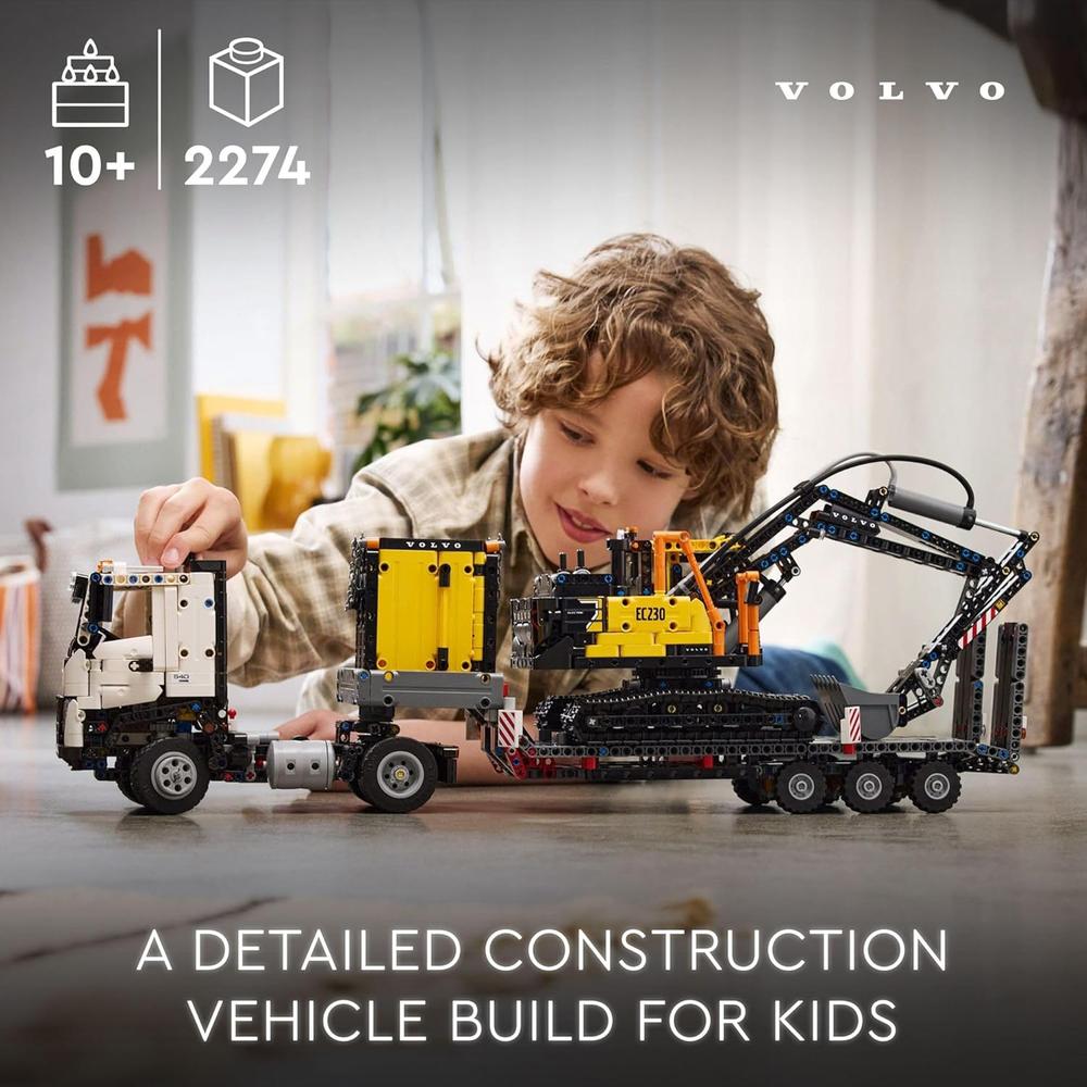 LEGO TECHNIC CAMIÓN VOLVO FMX Y EXCAVADORA ELÉCTRICA EC230, 2 VEHÍCULOS A ESCALA - 2