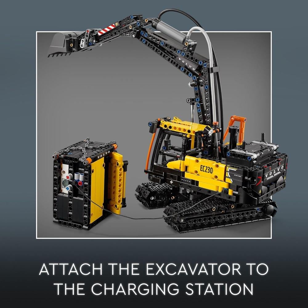 LEGO TECHNIC CAMIÓN VOLVO FMX Y EXCAVADORA ELÉCTRICA EC230, 2 VEHÍCULOS A ESCALA - 6