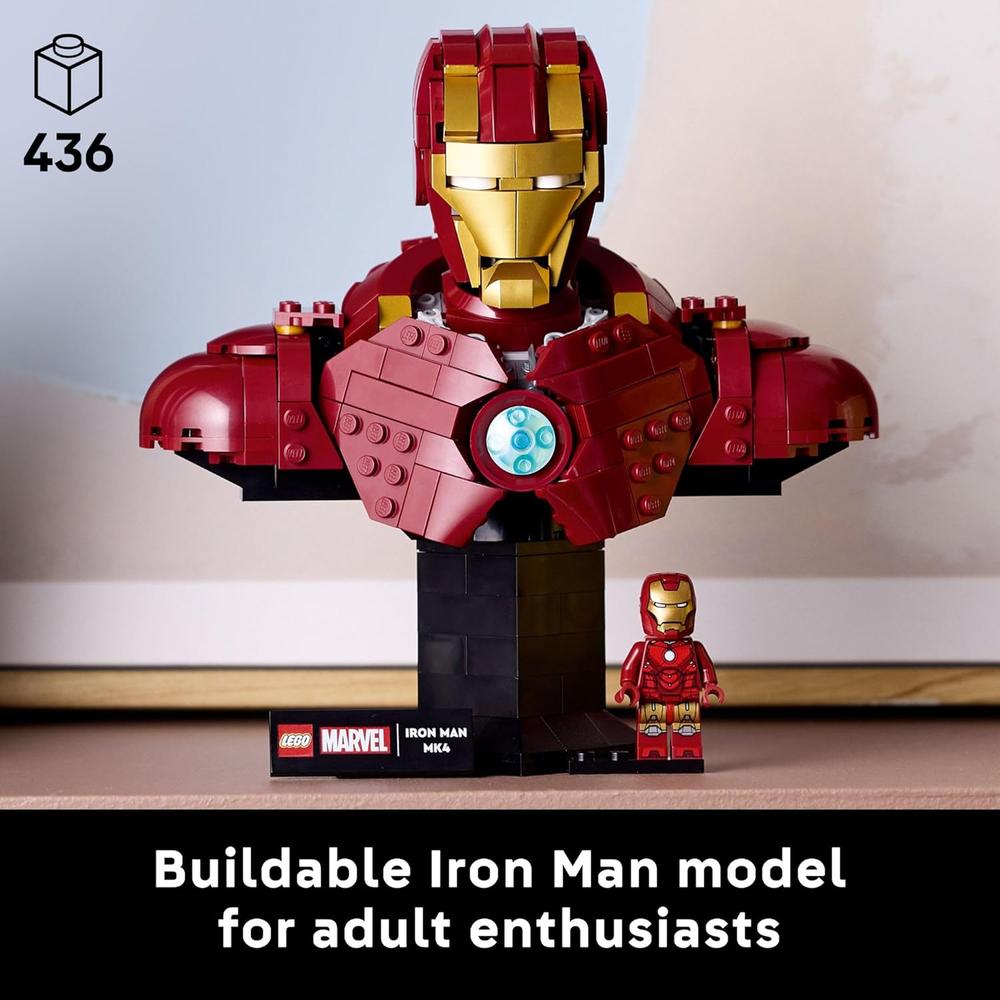 LEGO MARVEL IRON MAN MK4, KIT DE CONSTRUCCIÓN COLECCIONABLE CON MINIFIGURA - 2