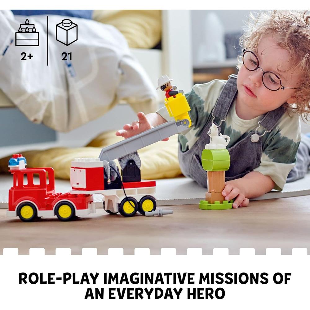 LEGO DUPLO TOWN CAMIÓN DE BOMBEROS JUGUETE DE CONSTRUCCIÓN PARA NIÑOS PEQUEÑOS - 3