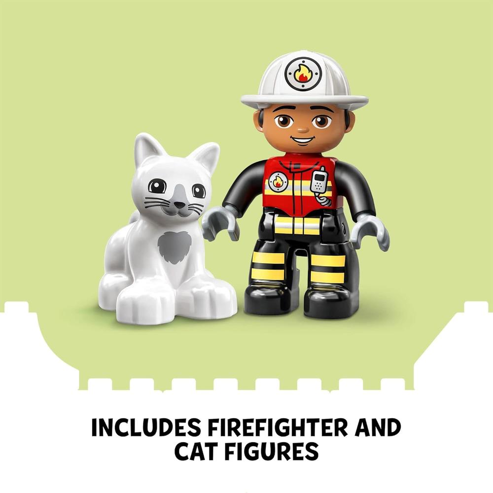 LEGO DUPLO TOWN CAMIÓN DE BOMBEROS JUGUETE DE CONSTRUCCIÓN PARA NIÑOS PEQUEÑOS - 4