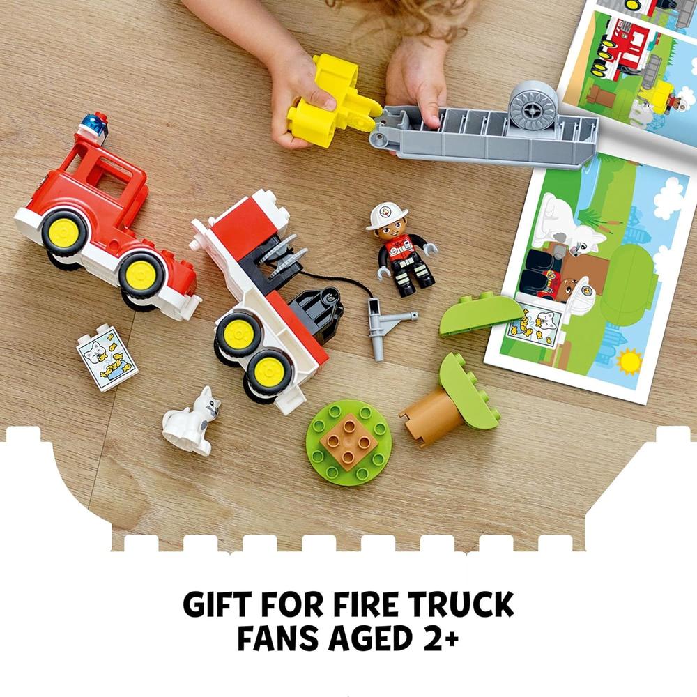 LEGO DUPLO TOWN CAMIÓN DE BOMBEROS JUGUETE DE CONSTRUCCIÓN PARA NIÑOS PEQUEÑOS - 6
