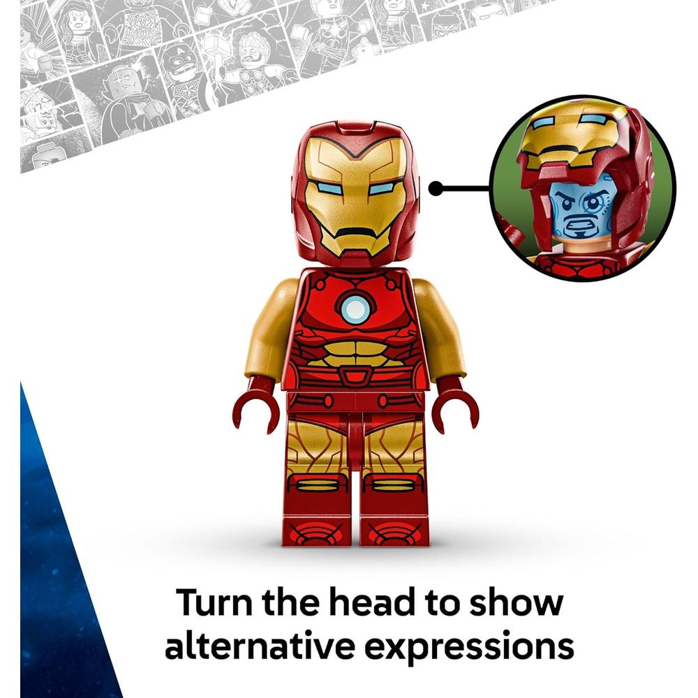 LEGO MARVEL IRON MAN MECH VS ULTRON, FIGURA DE ACCIÓN Y SET DE CONSTRUCCIÓN - 4