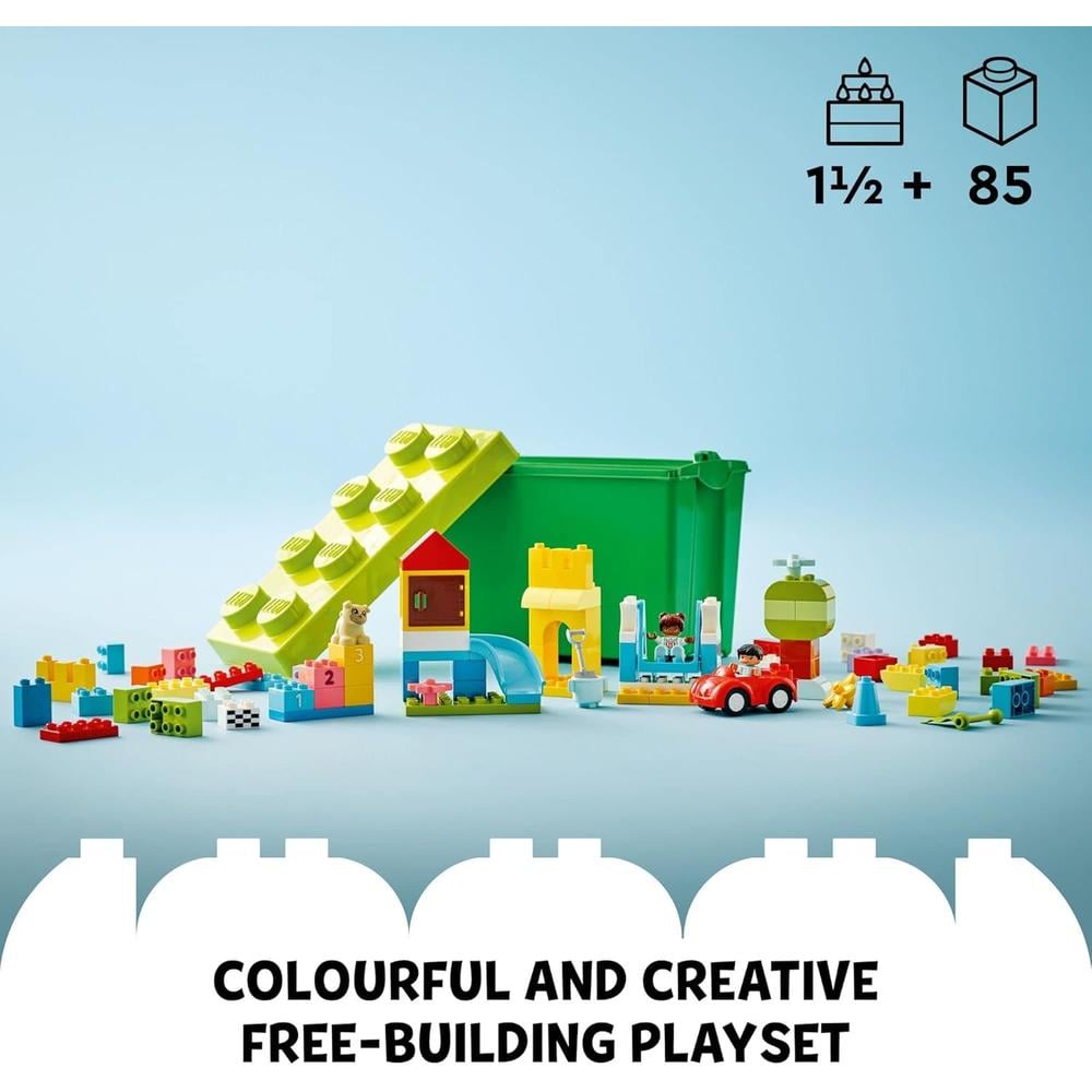 LEGO DUPLO CLASSIC DELUXE BRICK BOX SET CON FIGURAS COCHE Y BLOQUES CREATIVOS - 3