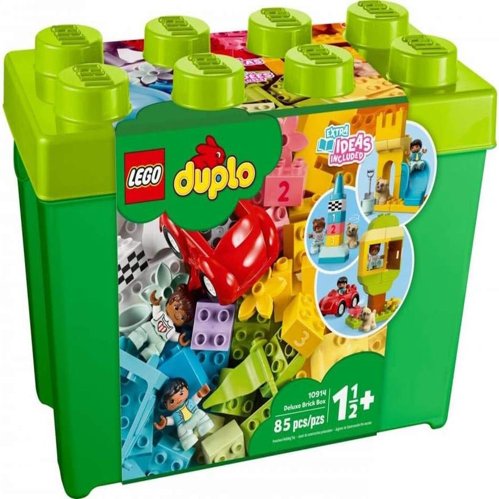 LEGO DUPLO CLASSIC DELUXE BRICK BOX SET CON FIGURAS COCHE Y BLOQUES CREATIVOS - 4