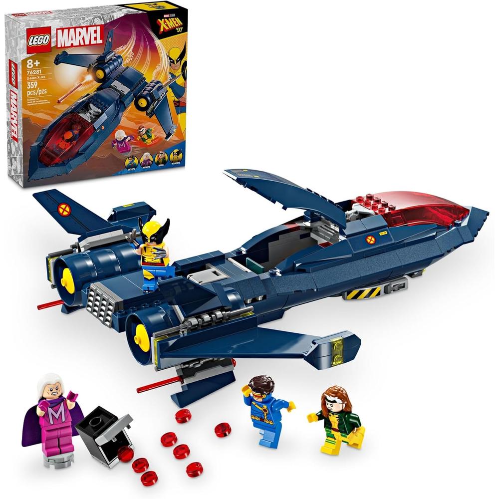 LEGO MARVEL X-MEN X-JET, SET DE CONSTRUCCIÓN CON 4 MINIFIGURAS PARA NIÑOS 8+ - 1
