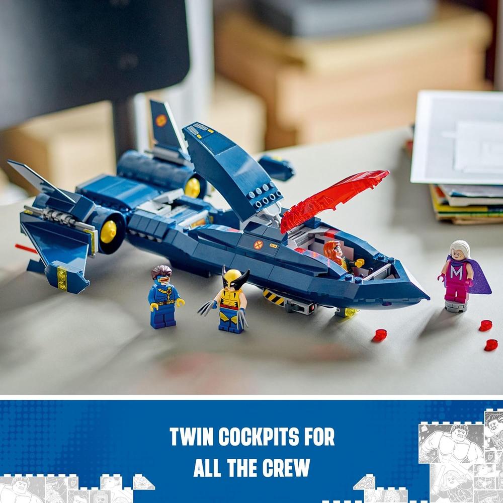 LEGO MARVEL X-MEN X-JET, SET DE CONSTRUCCIÓN CON 4 MINIFIGURAS PARA NIÑOS 8+ - 3