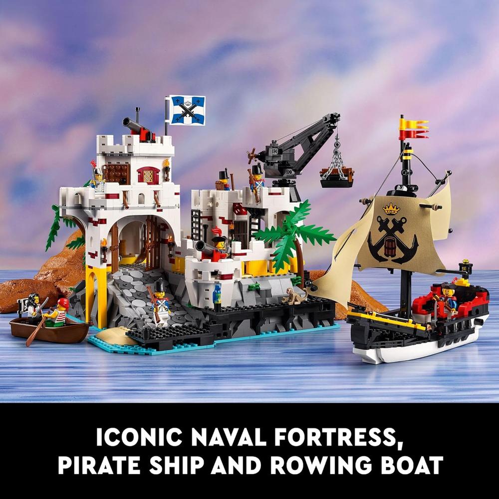 LEGO ICONS FORTALEZA ELDORADO CON BARCO PIRATA Y 8 MINIFIGURAS PARA ADULTOS - 3