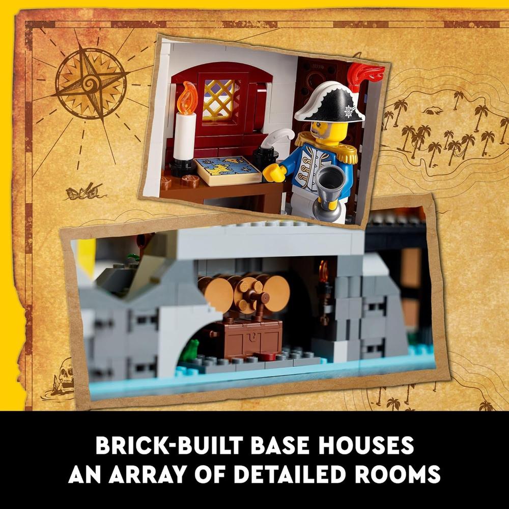 LEGO ICONS FORTALEZA ELDORADO CON BARCO PIRATA Y 8 MINIFIGURAS PARA ADULTOS - 4