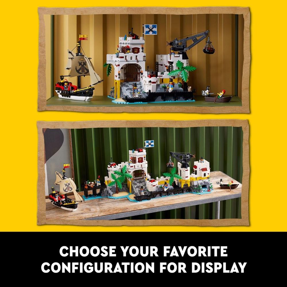 LEGO ICONS FORTALEZA ELDORADO CON BARCO PIRATA Y 8 MINIFIGURAS PARA ADULTOS - 6