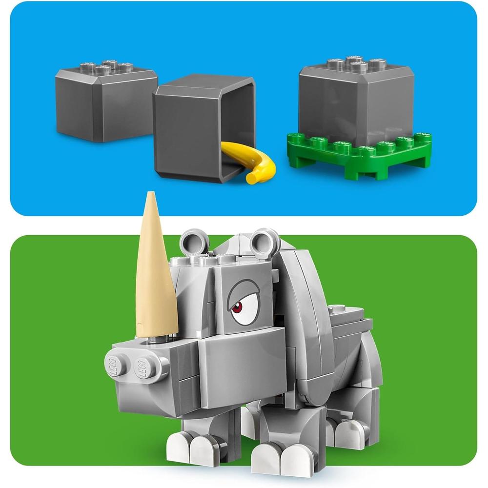 LEGO SUPER MARIO RAMBI EL RINOCERONTE SET DE EXPANSIÓN COLECCIONABLE PARA NIÑOS - 6