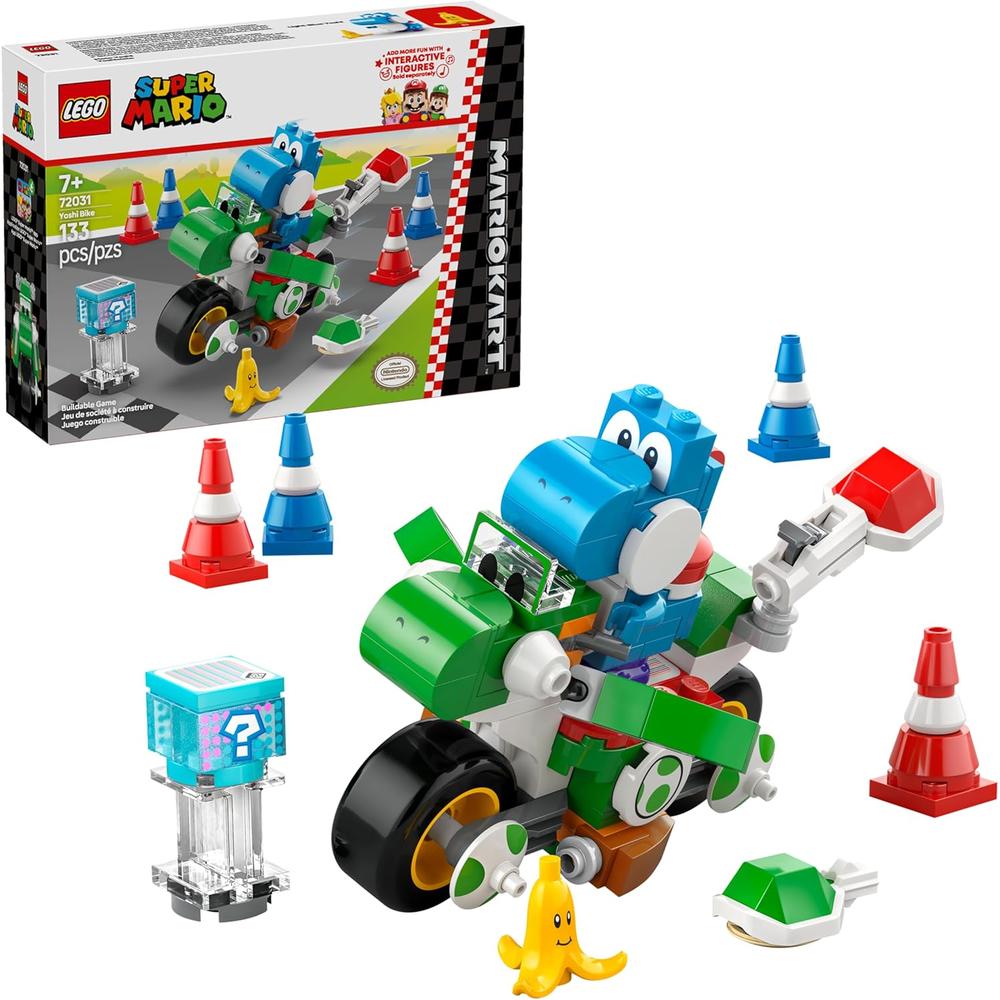 LEGO SUPER MARIO MOTO DE YOSHI DE MARIO KART, SET DE CONSTRUCCIÓN COLECCIONABLE - 1