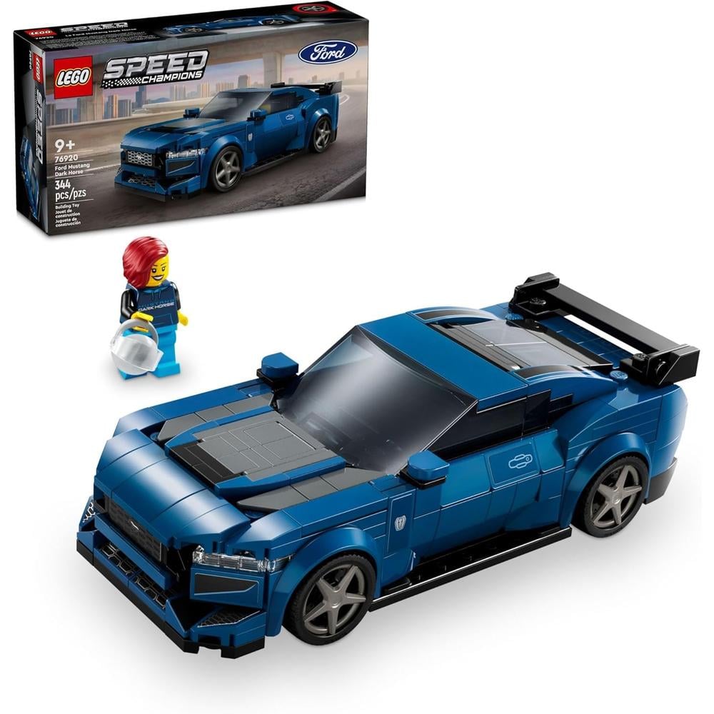 LEGO SPEED CHAMPIONS FORD MUSTANG DARK HORSE, COCHE DE JUGUETE PARA NIÑOS 9+ - 1