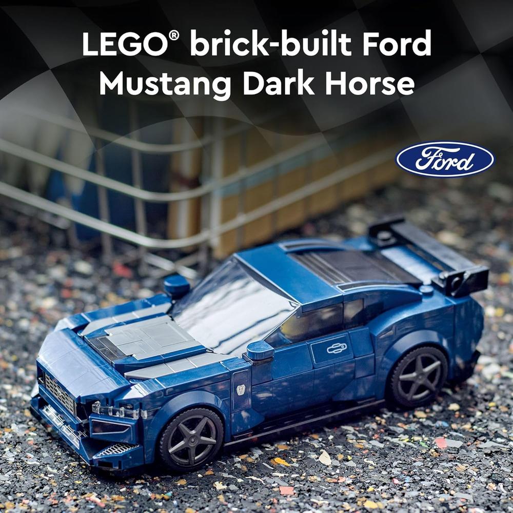 LEGO SPEED CHAMPIONS FORD MUSTANG DARK HORSE, COCHE DE JUGUETE PARA NIÑOS 9+ - 2