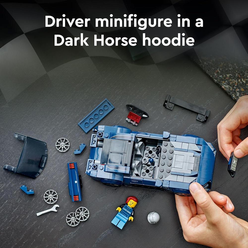 LEGO SPEED CHAMPIONS FORD MUSTANG DARK HORSE, COCHE DE JUGUETE PARA NIÑOS 9+ - 6