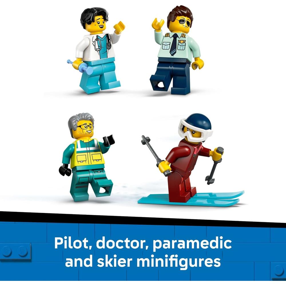 LEGO CITY AVIÓN AMBULANCIA AÉREA DE EMERGENCIA, CONSTRUCCIÓN Y JUEGO DE RESCATE - 6