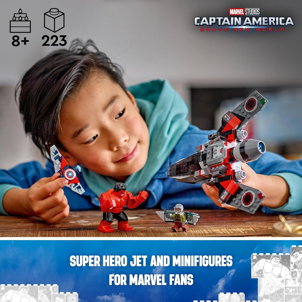 LEGO MARVEL BATALLA CAPITÁN AMÉRICA VS HULK ROJO CON MINIFIGURAS - 2