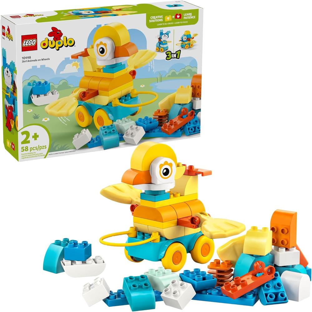 LEGO DUPLO TOWN 3 EN 1 ANIMALES SOBRE RUEDAS, JUEGO EDUCATIVO - 1