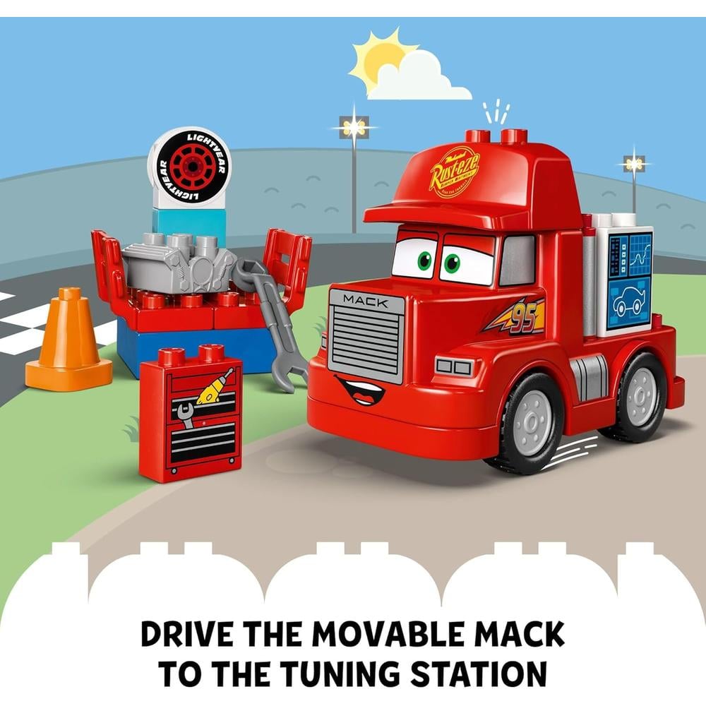 LEGO DISNEY PIXAR MACK EN LA PISTA DE CARRERAS, SET EDUCATIVO PARA NIÑOS - 5