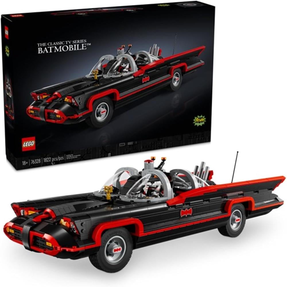 LEGO DC BATMAN CLÁSICO BATMÓVIL, COCHE COLECCIONABLE PARA ADULTOS Y FANS - 1