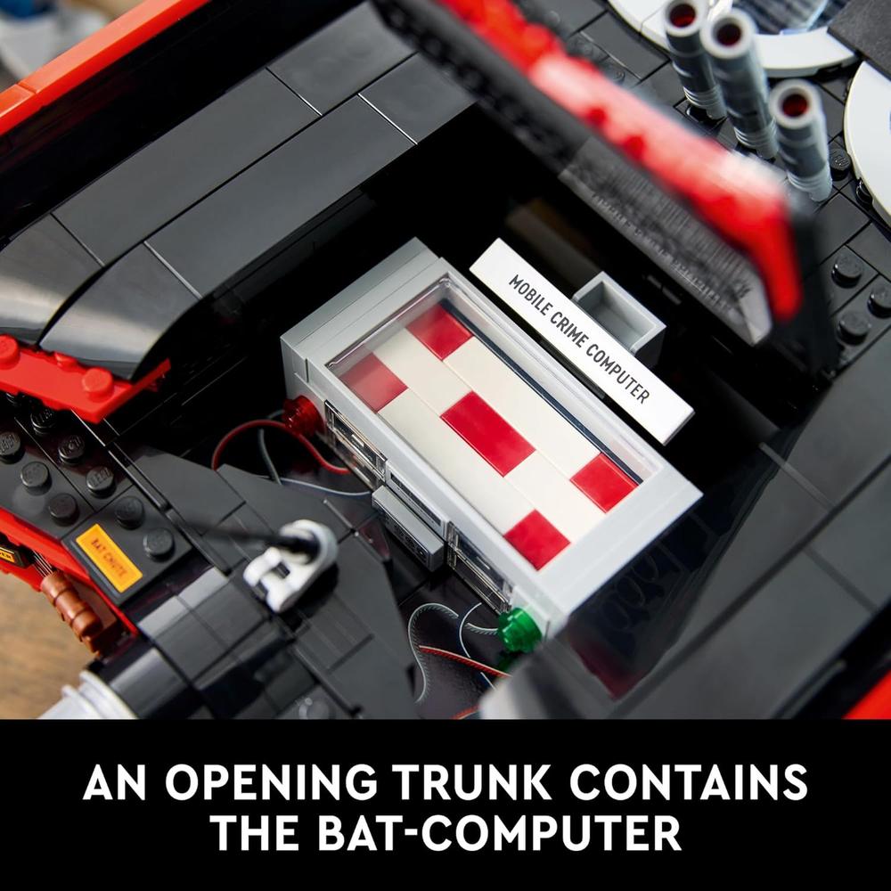 LEGO DC BATMAN CLÁSICO BATMÓVIL, COCHE COLECCIONABLE PARA ADULTOS Y FANS - 4