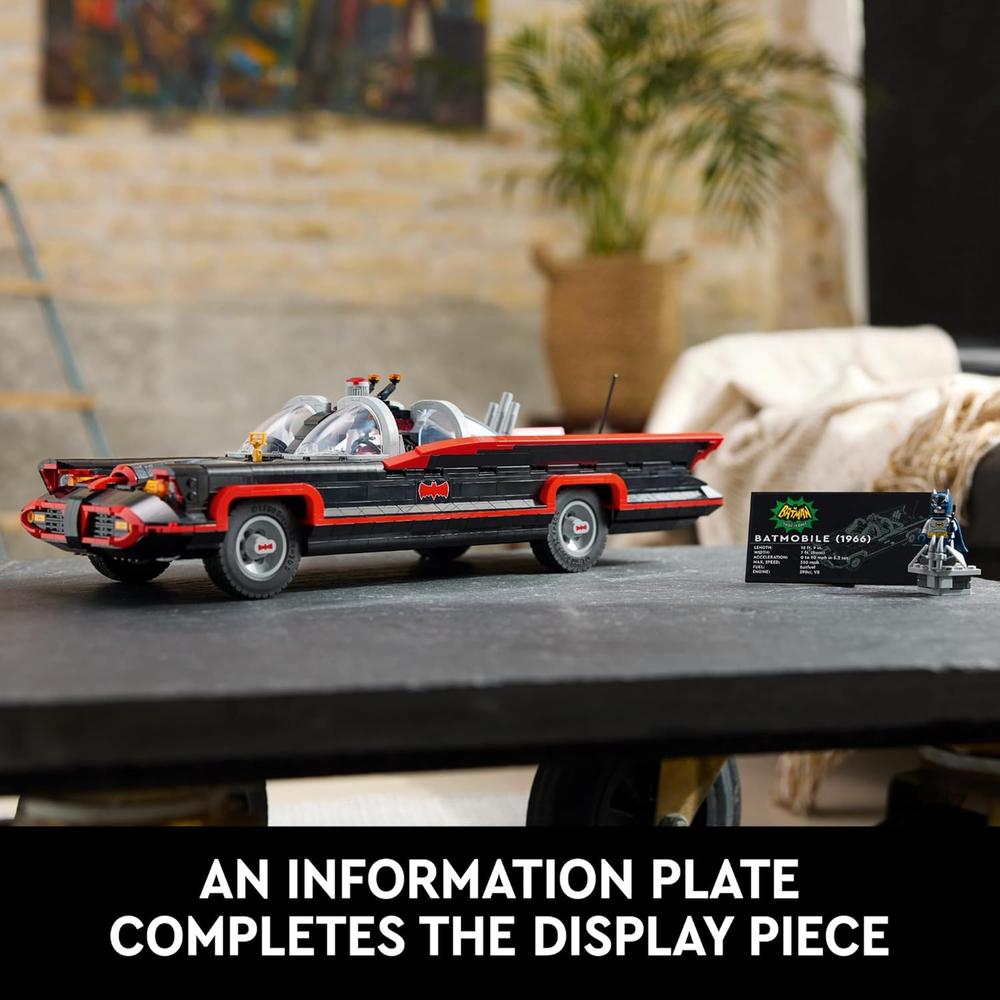 LEGO DC BATMAN CLÁSICO BATMÓVIL, COCHE COLECCIONABLE PARA ADULTOS Y FANS - 6