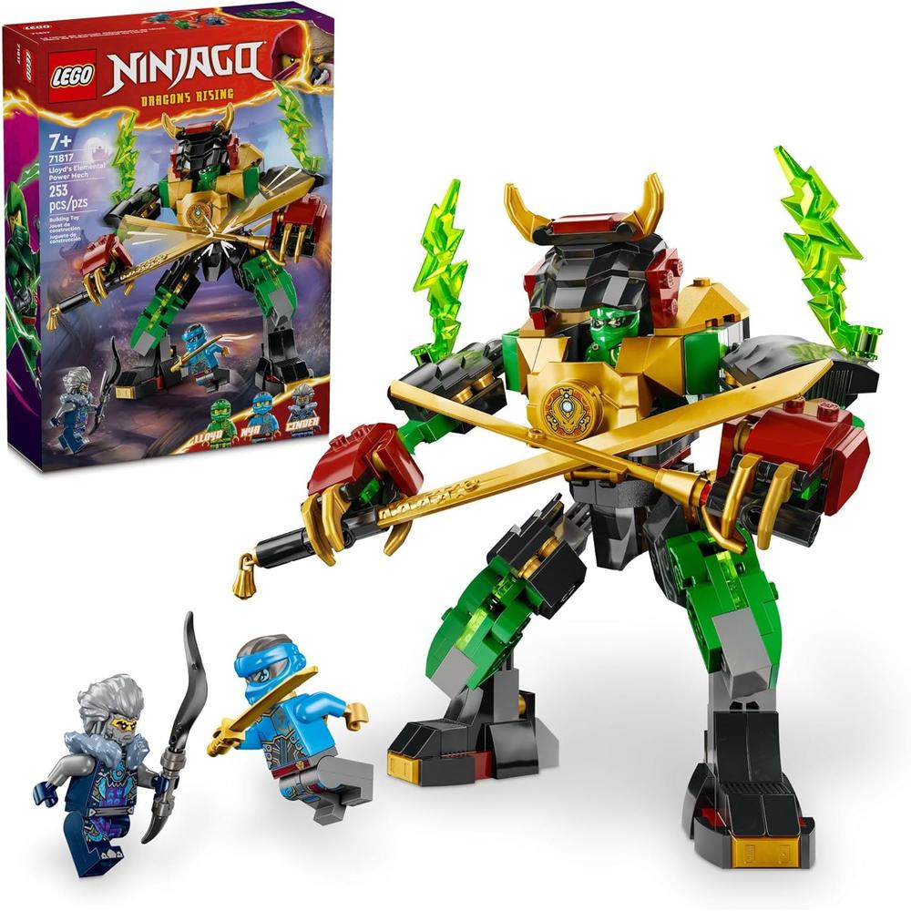 LEGO NINJAGO MECH PODER ELEMENTAL DE LLOYD CON 3 FIGURAS NINJA - 1