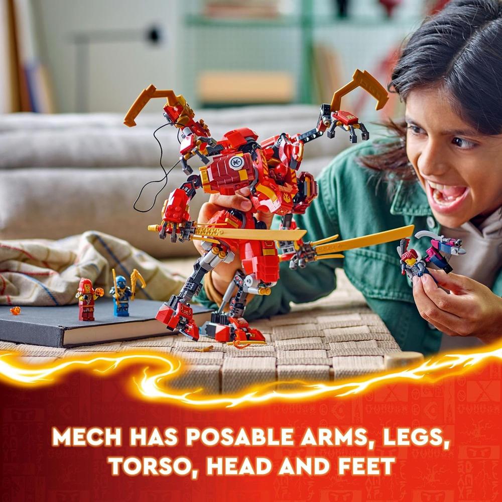 LEGO NINJAGO KAI AVENTURA CON ROBOT ESCALADOR Y 4 FIGURAS DE ACCIÓN NINJA - 4