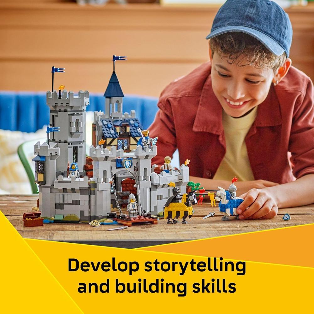 LEGO CREATOR 3 EN 1 CASTILLO MEDIEVAL CON CABALLERO Y CABALLO, BLOQUES - 4