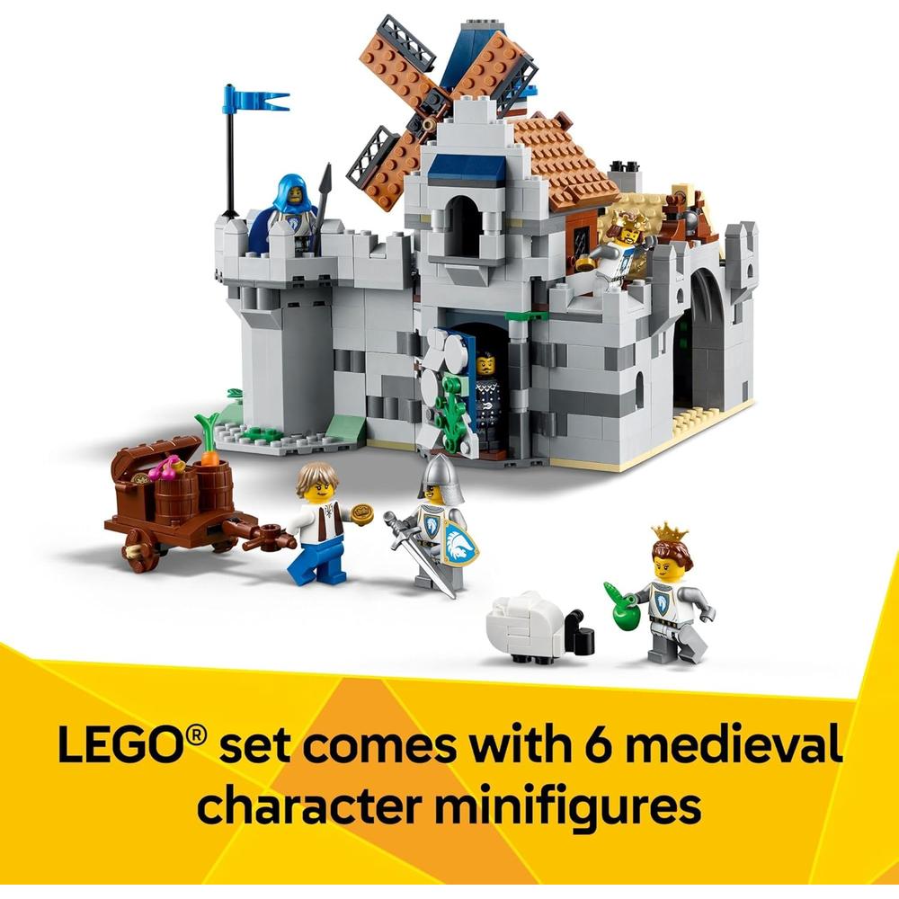 LEGO CREATOR 3 EN 1 CASTILLO MEDIEVAL CON CABALLERO Y CABALLO, BLOQUES - 5