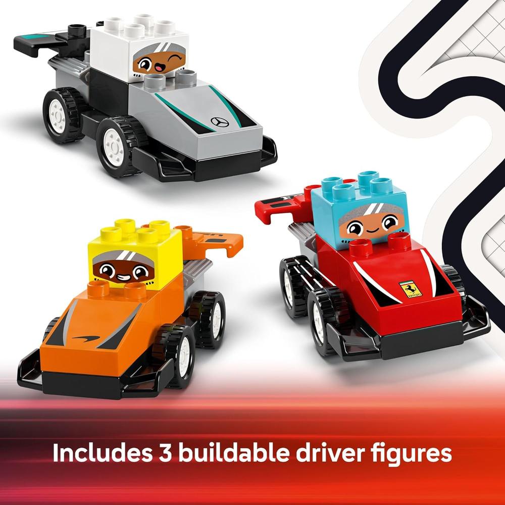 LEGO DUPLO TOWN F1 COCHES DE CARRERAS Y PILOTOS, SET DE CONSTRUCCIÓN PREESCOLAR - 6