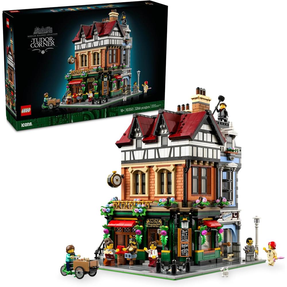 LEGO ICONS TUDOR CORNER, KIT DE CASA MINIATURA PARA ADULTOS - 1
