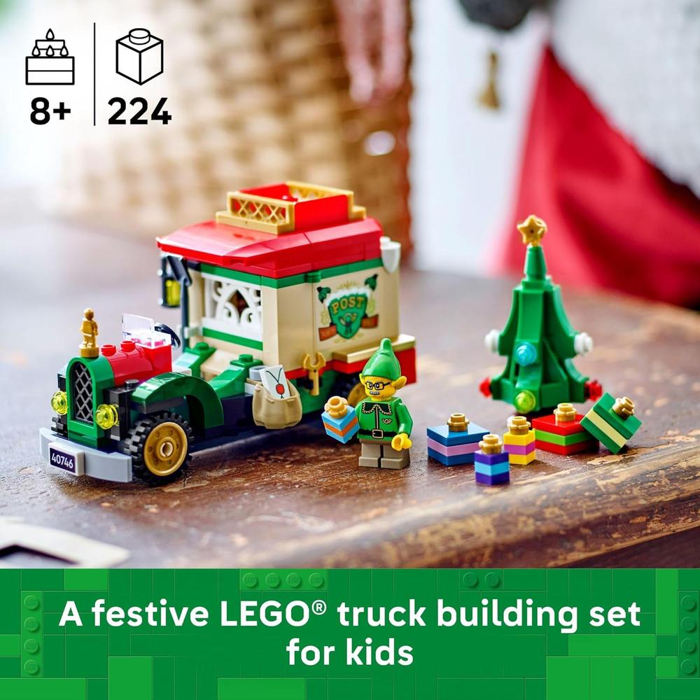 LEGO CAMIÓN DE REPARTO DE PAPÁ NOEL, JUGUETE DE CONSTRUCCIÓN NAVIDEÑO - 2