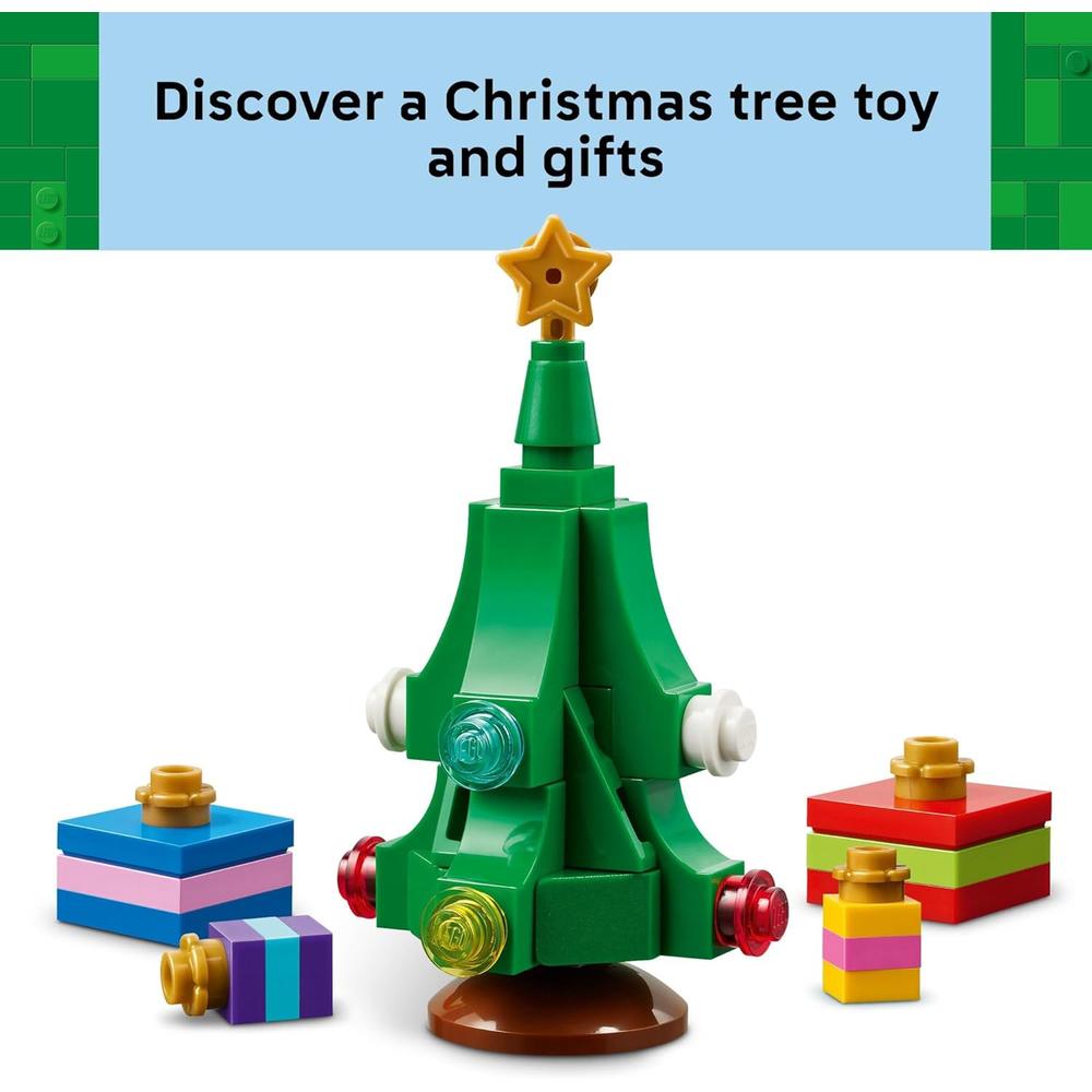 LEGO CAMIÓN DE REPARTO DE PAPÁ NOEL, JUGUETE DE CONSTRUCCIÓN NAVIDEÑO - 3