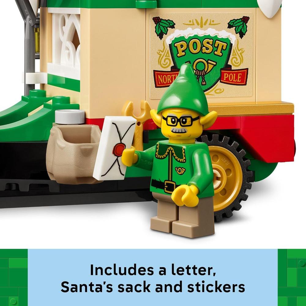 LEGO CAMIÓN DE REPARTO DE PAPÁ NOEL, JUGUETE DE CONSTRUCCIÓN NAVIDEÑO - 5