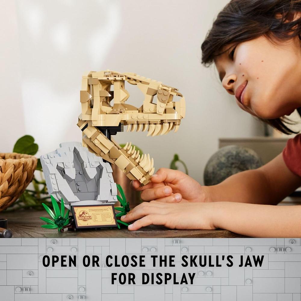 LEGO JURASSIC WORLD FÓSILES DE DINOSAURIOS, CRÁNEO DE T. REX, SET EDUCATIVO - 3