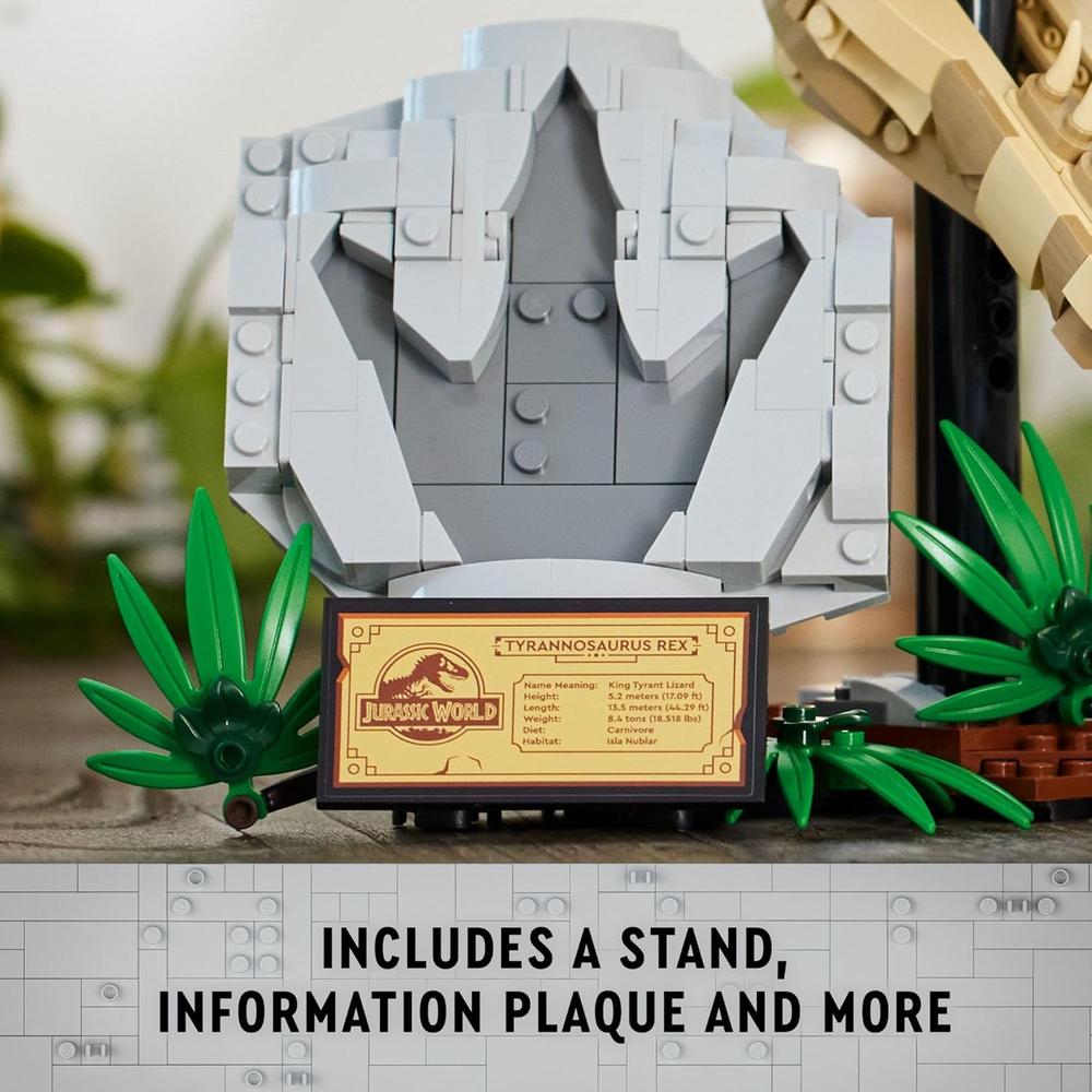 LEGO JURASSIC WORLD FÓSILES DE DINOSAURIOS, CRÁNEO DE T. REX, SET EDUCATIVO - 4
