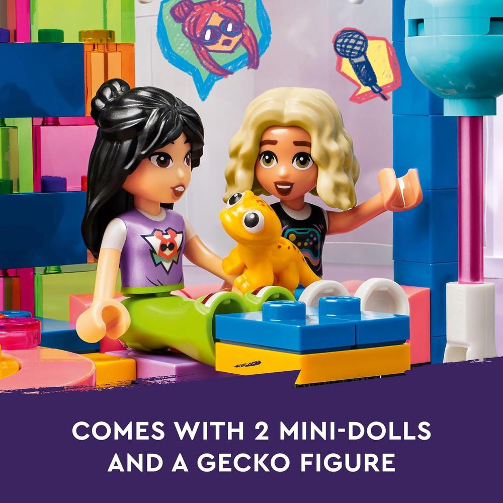 LEGO FRIENDS SET DE KARAOKE Y FIESTA MUSICAL CON MINI MUÑECAS Y GECKO - 4