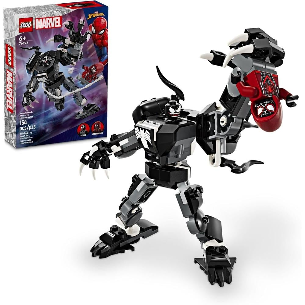 LEGO MARVEL ARMADURA MECÁNICA DE VENOM CONTRA MILES MORALES, CON FIGURAS - 1
