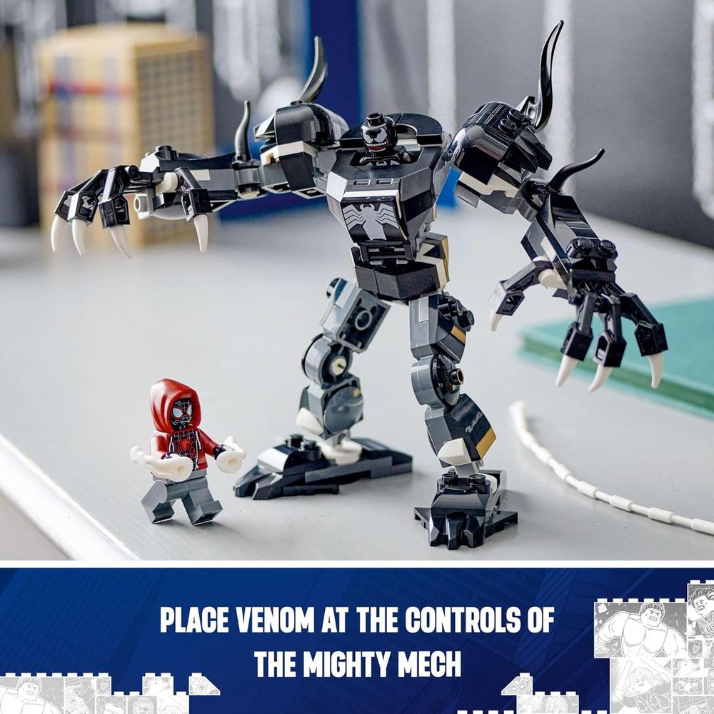 LEGO MARVEL ARMADURA MECÁNICA DE VENOM CONTRA MILES MORALES, CON FIGURAS - 3