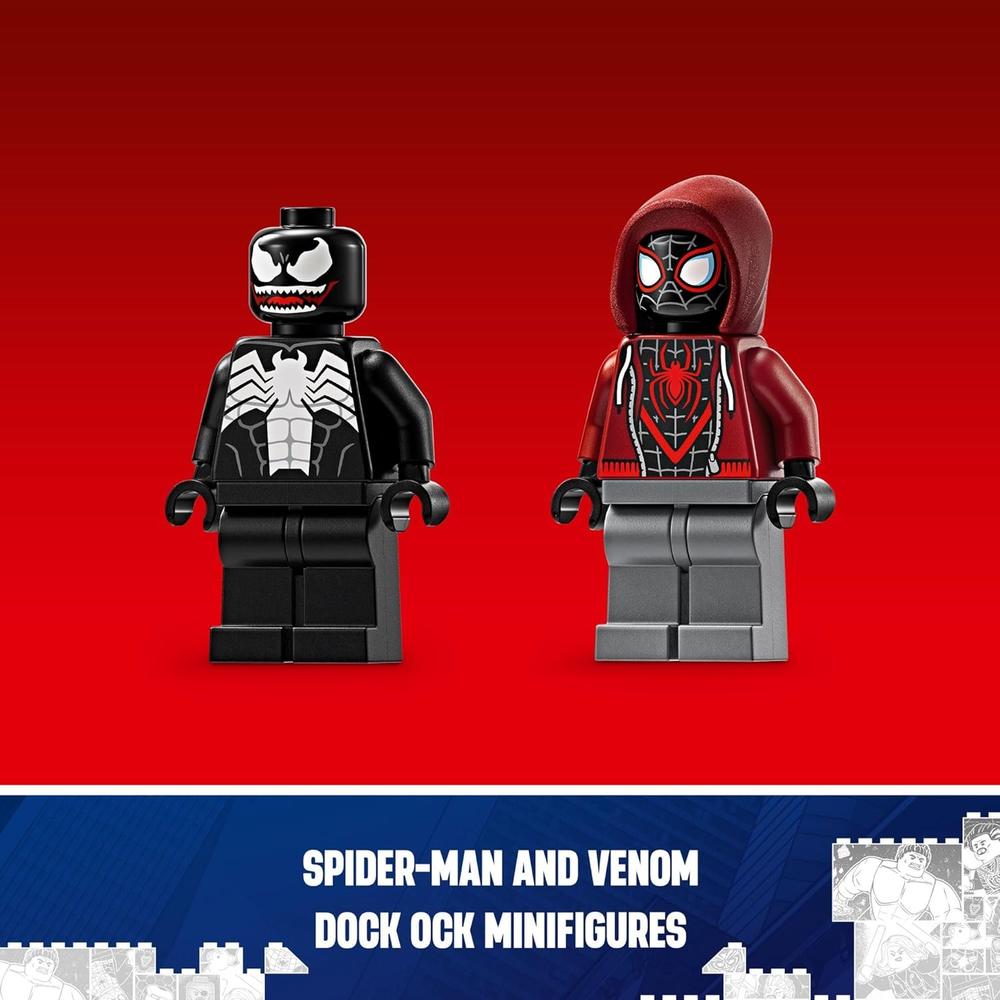LEGO MARVEL ARMADURA MECÁNICA DE VENOM CONTRA MILES MORALES, CON FIGURAS - 6
