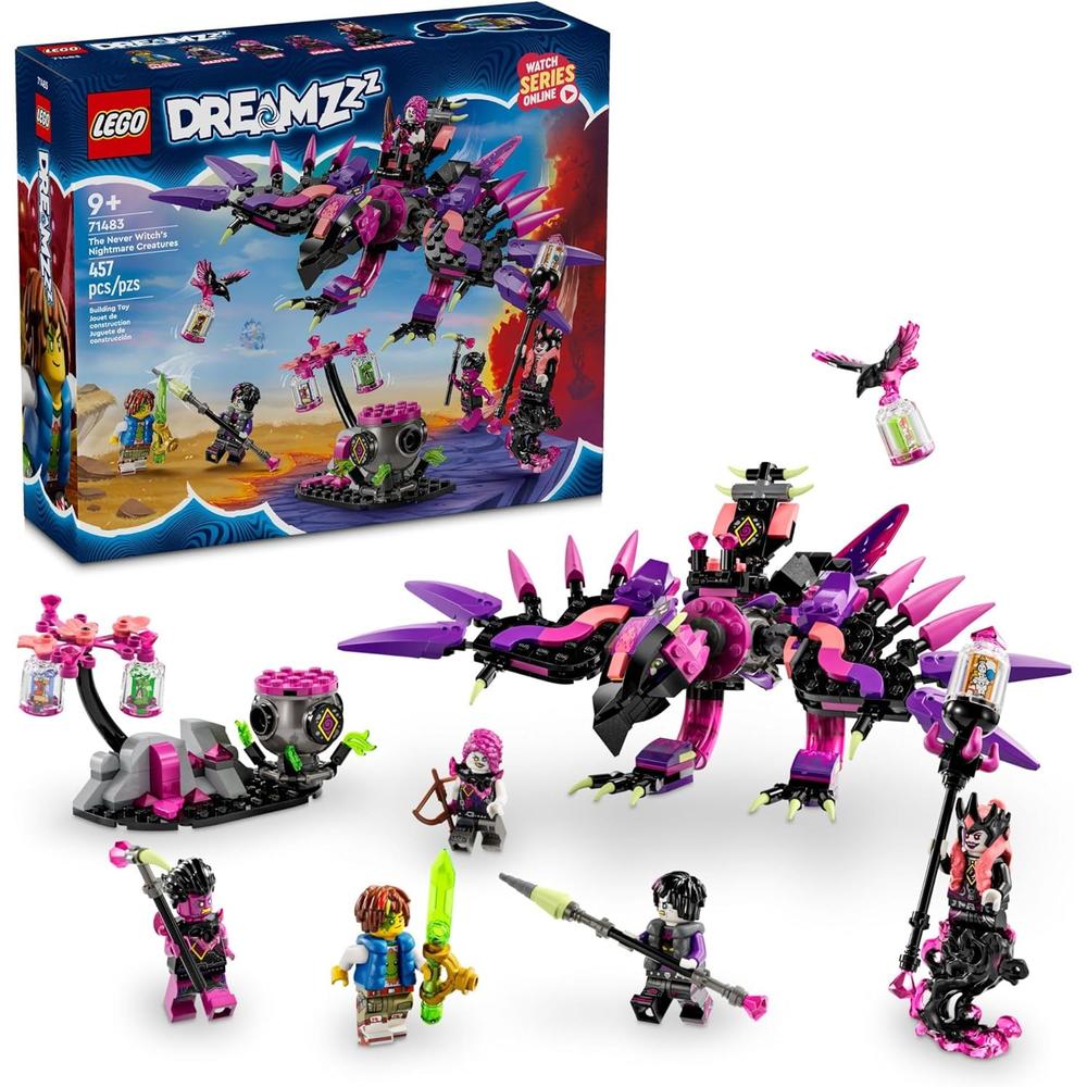 LEGO DREAMZZZ CRIATURAS DE LA PESADILLA DE LA BRUJA DE NUNCA JAMÁS, SET CON MINIFIGURAS - 1