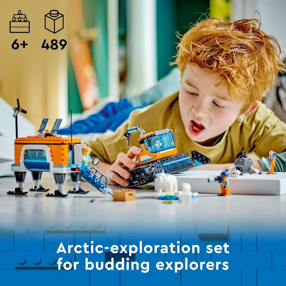 LEGO CITY EXPLORACIÓN CAMIÓN ÁRTICO Y LABORATORIO MÓVIL CON FIGURAS Y OSO POLAR - 2