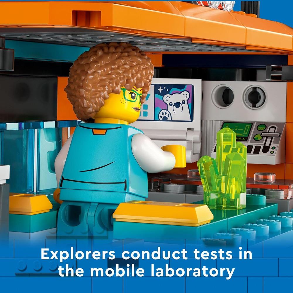 LEGO CITY EXPLORACIÓN CAMIÓN ÁRTICO Y LABORATORIO MÓVIL CON FIGURAS Y OSO POLAR - 6
