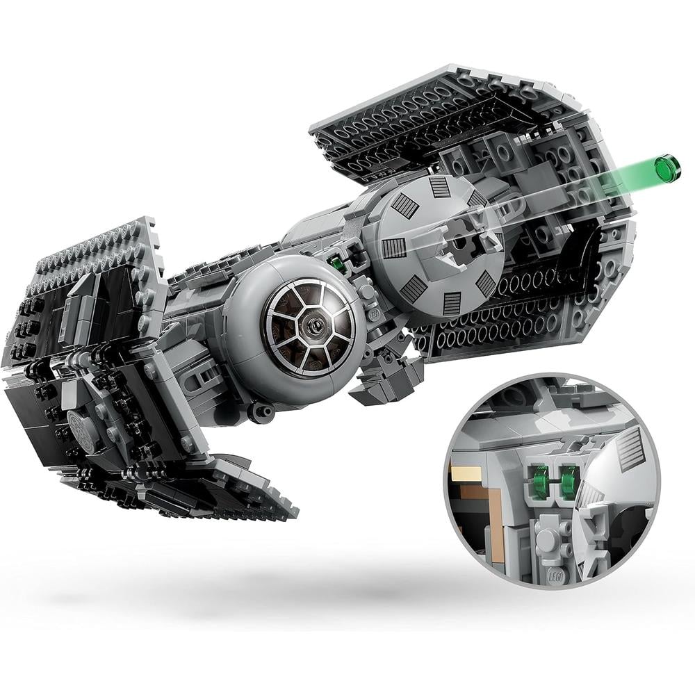LEGO STAR WARS BOMBARDERO TIE SET DE NAVE CON MINIFIGURAS DE DARTH VADER Y DROIDE - 4