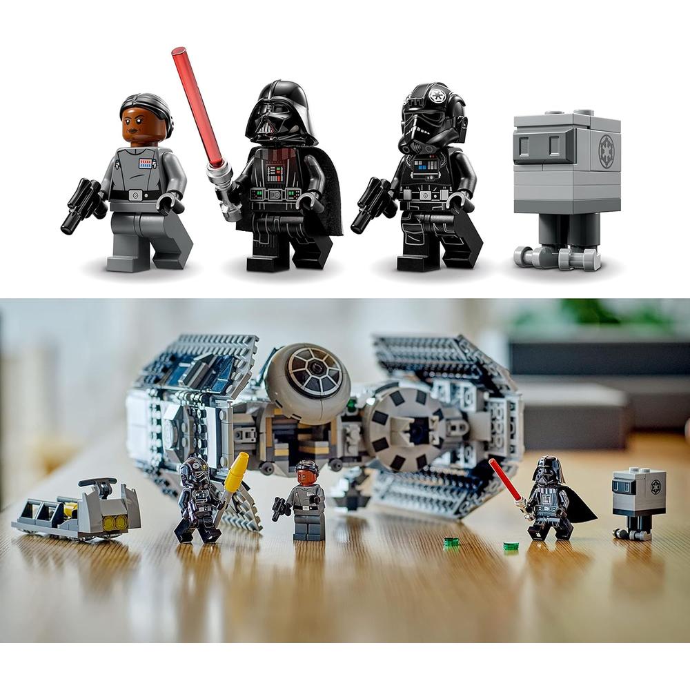 LEGO STAR WARS BOMBARDERO TIE SET DE NAVE CON MINIFIGURAS DE DARTH VADER Y DROIDE - 5
